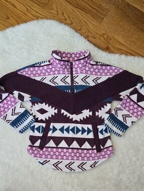 Cruel Girls Fleece Western Print Jacket, Girls Extra Small